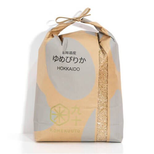 北海道産「ゆめぴりか」米袋商品イメージ